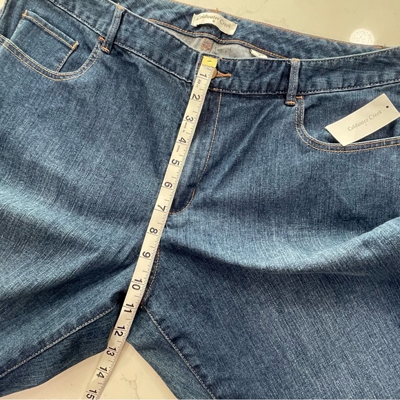 Coldwater Creek Natural 5 Pocket Bootcut Denim Blue Jeans - Size 16 - NWT - Picture 10 of 11